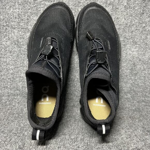 On Cloudaway Shoes Womens Size 5.5 Black Slip On Speed Laces Running CloudTec - Picture 5 of 9